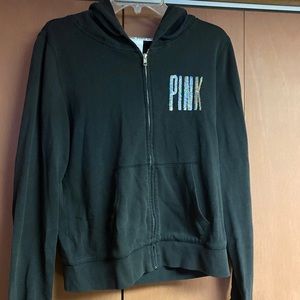 Victoria’s Secret PINK black Chicago zip up